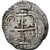 Image 2 : BOLIVIA, Potosí, cob 8 reales, 1653 E, PH at top, •pomegranate• above cross, NGC X