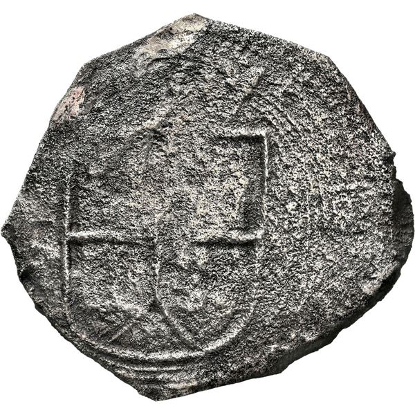 COLOMBIA, Bogotá, cob 8 reales, Philip IV, assayer PoRAS (1652-4), rare, NGC VF details / sea salvag