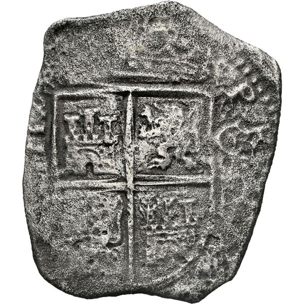 COLOMBIA, Cartagena, cob 8 reales, (1655) (S), very rare, NGC / sea salvaged (Shipwreck Blue Label),