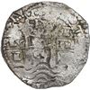 Image 1 : BOLIVIA, Potosí, cob 8 reales, 1655 E, PH at top (no dots), •pomegranate• above cr