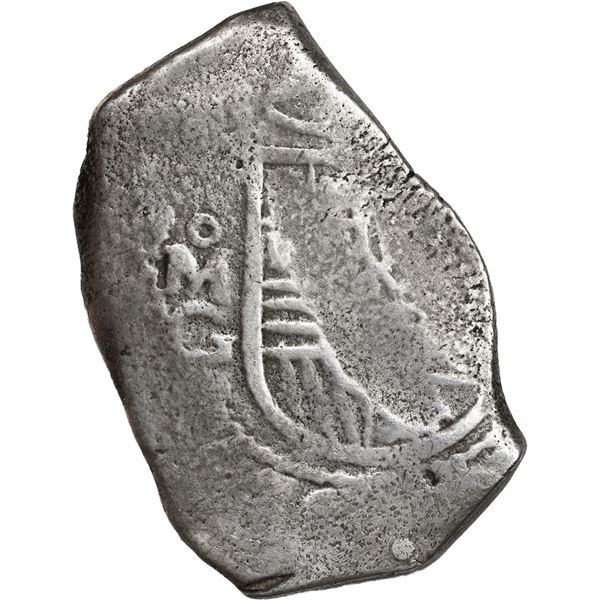 MEXICO, Mexico City, cob 8 reales, Philip IV or Charles II, assayer G.