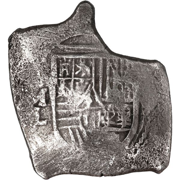 MEXICO, Mexico City, cob 8 reales, Charles II, assayer L.