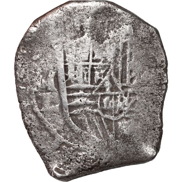 MEXICO, Mexico City, cob 8 reales, Charles II, assayer L.