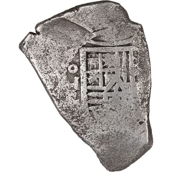 MEXICO, Mexico City, cob 8 reales, Charles II, assayer L.