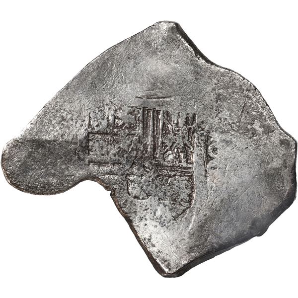 MEXICO, Mexico City, cob 8 reales, Charles II, assayer not visible, neat shape.