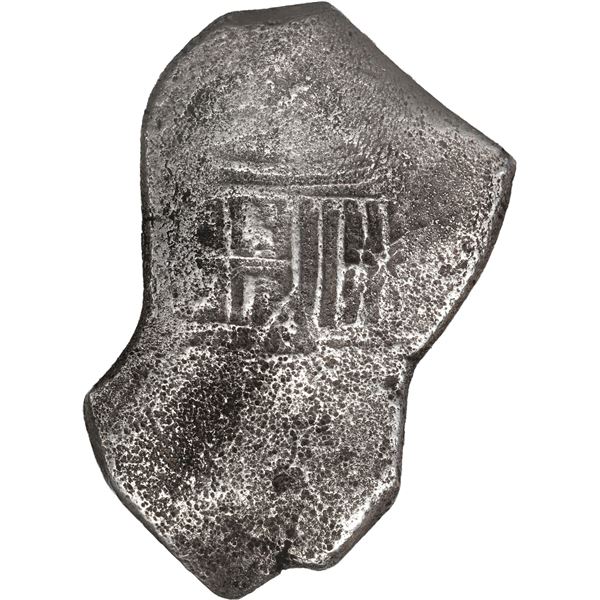 MEXICO, Mexico City, cob 8 reales, Charles II, assayer not visible.