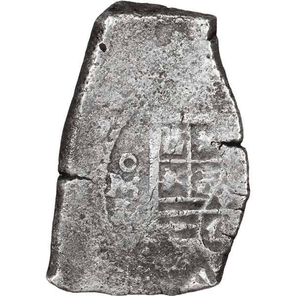 MEXICO, Mexico City, cob 4 reales, Charles II, assayer L.