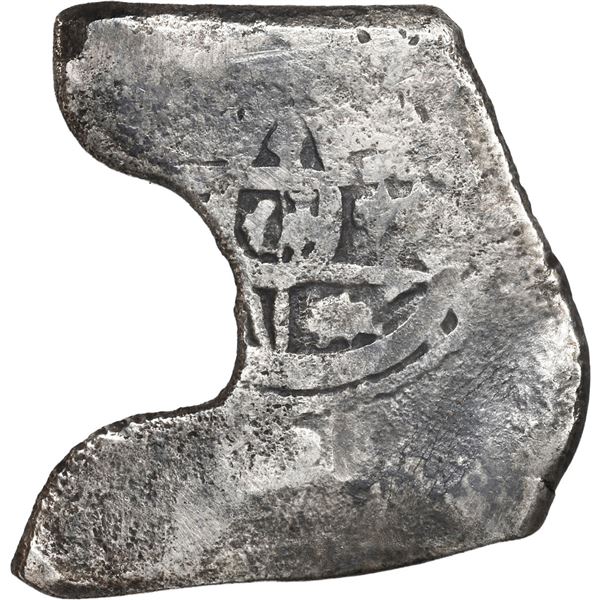 MEXICO, Mexico City, cob 4 reales, Charles II, assayer not visible, neat shape.