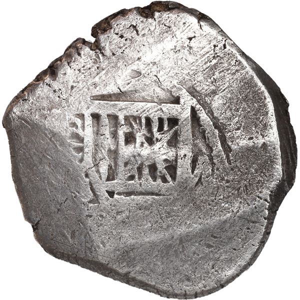 MEXICO, Mexico City, cob 4 reales, Charles II, assayer not visible.