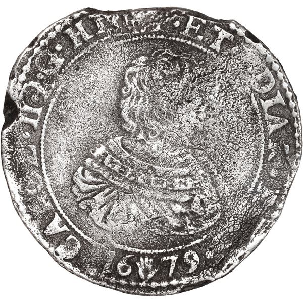 NETHERLANDS (Spanish), Brabant, Antwerp mint, portrait ducatoon, Charles II, 1679.