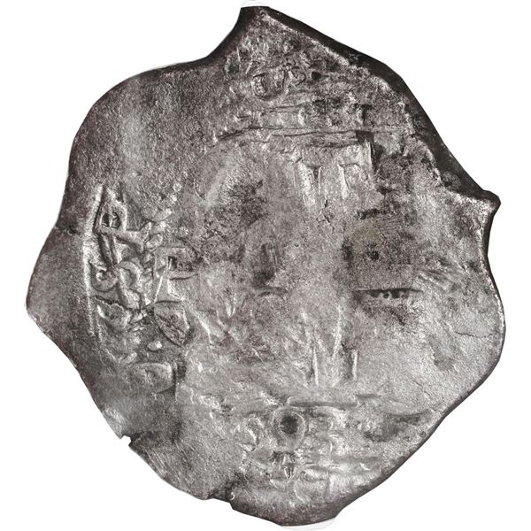 BOLIVIA, Potosí, cob 8 reales, 1693 VR, rare provenance, NGC VF details / saltwater damage (Shipwrec