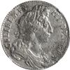 Image 1 : GREAT BRITAIN, London, England, half crown, William III, 1696, large shield, early harp, rare proven