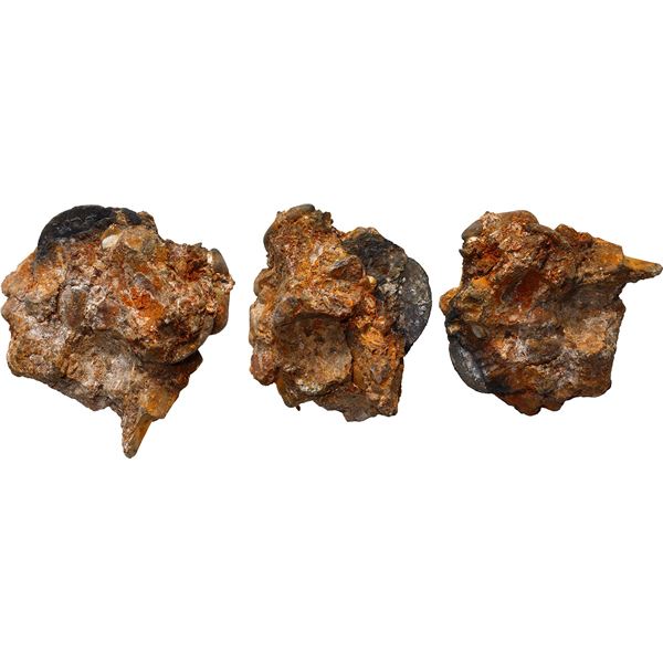 GREAT BRITAIN, London, England, single sixpence in a clump of debris.