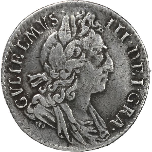 GREAT BRITAIN, London, England, sixpence, William III, 1697, second bust.