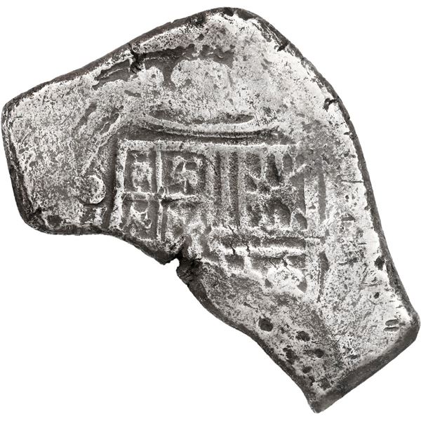 MEXICO, Mexico City, cob 8 reales, Charles II, assayer not visible, neat shape.