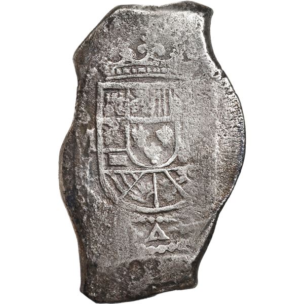 MEXICO, Mexico City, cob 8 reales, (1714) J, small shield variety.