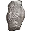 Image 1 : MEXICO, Mexico City, cob 8 reales, (1714) J, small shield variety.