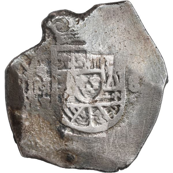 MEXICO, Mexico City, cob 8 reales, (1714) (J), small shield variety, ex-Wagner.