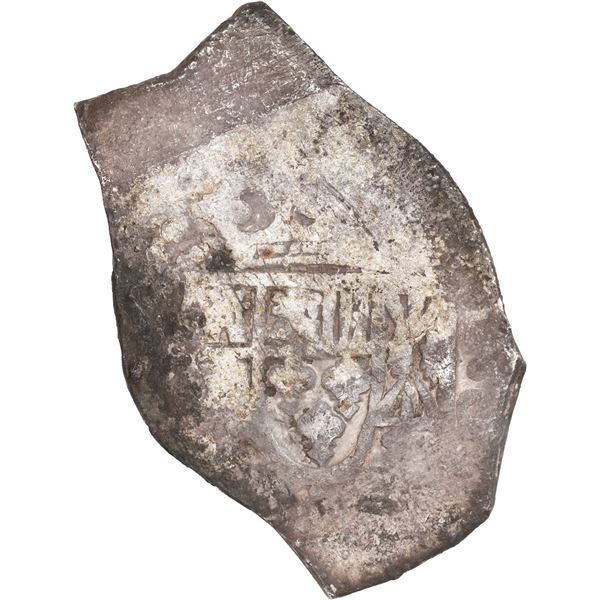 MEXICO, Mexico City, cob 8 reales, 1714 (J), new-style shield, old-style cross, ex-Kip Wagner.