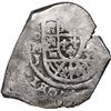 Image 1 : MEXICO, Mexico City, cob 8 reales, (1714-15) J, new-style shield and cross, "thumbprint" on cross, e