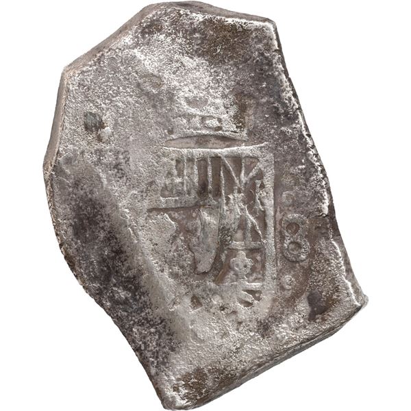 MEXICO, Mexico City, cob 8 reales, (1714-15) (J), new-style shield and cross, ex-Wagner.