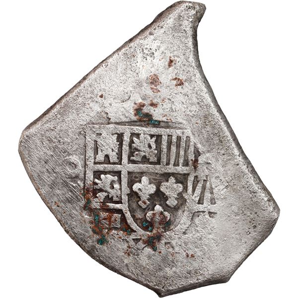 MEXICO, Mexico City, cob 8 reales, (1714-15) (J), new-style shield and cross, ex-Bruce Ward.