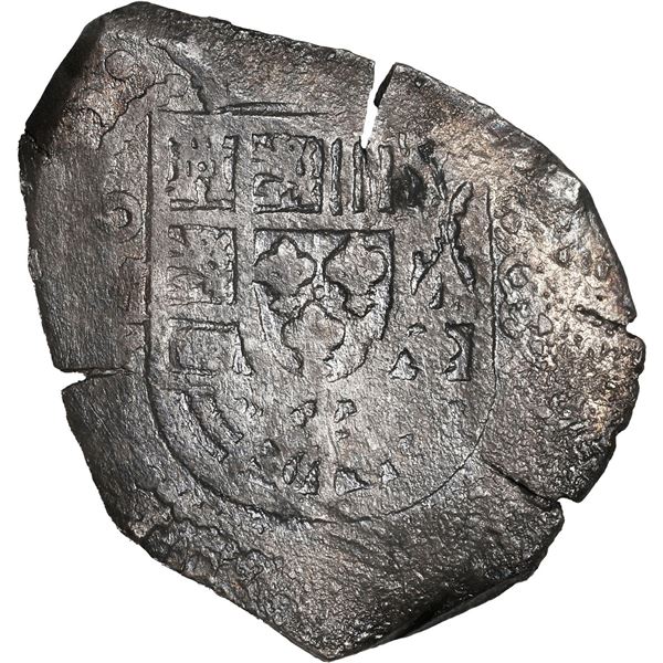 MEXICO, Mexico City, cob 8 reales, 1715 J, old-style cross, ex-Christensen.
