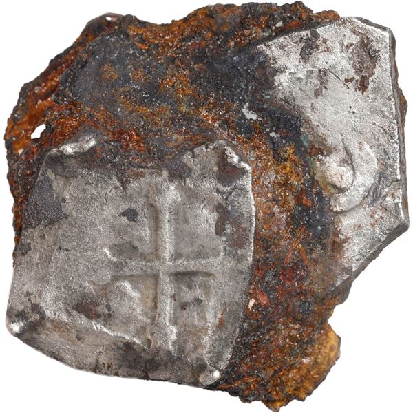 MEXICO, Mexico City, clump of four cob minors (three 4R and one 2R), Philip V, assayers not visible,