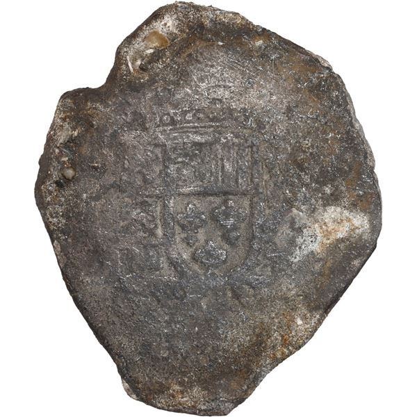 MEXICO, Mexico City, cob 8 reales "greenie," (1714-15) (J), new-style shield, old-style cross, ex-Br