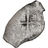 Image 2 : MEXICO, Mexico City, cob 8 reales "greenie," probably Philip V, assayer not visible, half cleaned, e