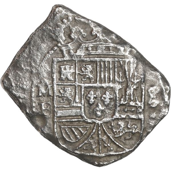 MEXICO, Mexico City, klippe 8 reales, (1733) F.