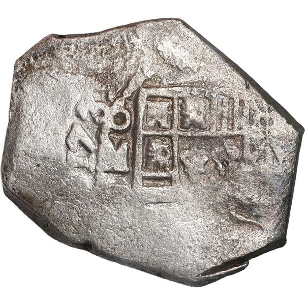 MEXICO, Mexico City, cob 8 reales, 1732 F.