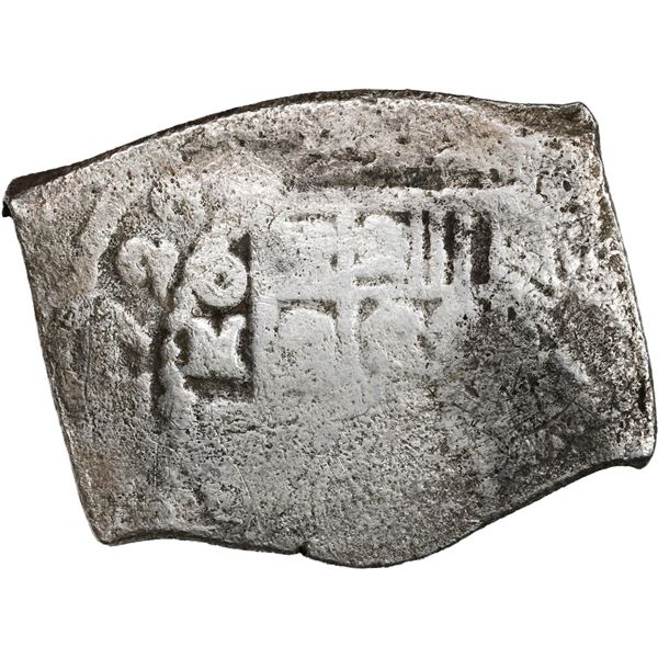 MEXICO, Mexico City, cob 8 reales, 1727/6 D, rare.