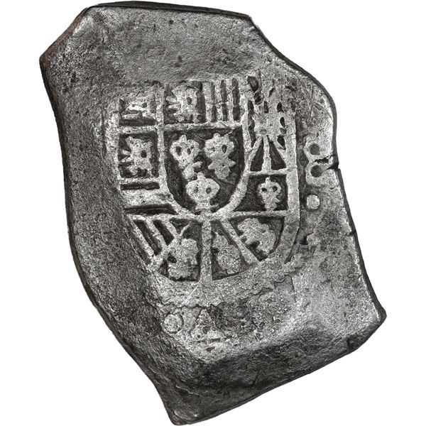 MEXICO, Mexico City, cob 8 reales, Louis I or Philip V, assayer not visible, style of 1725-33.