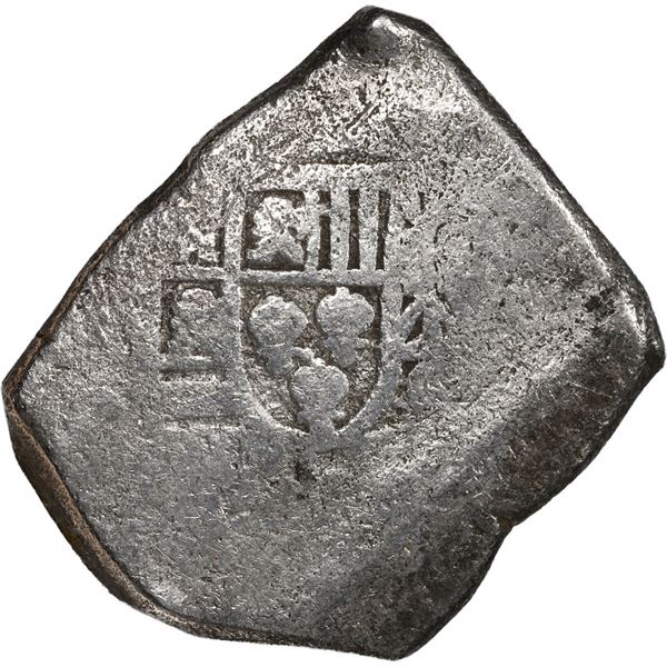 MEXICO, Mexico City, cob 8 reales, Louis I or Philip V, assayer not visible, style of 1725-33.