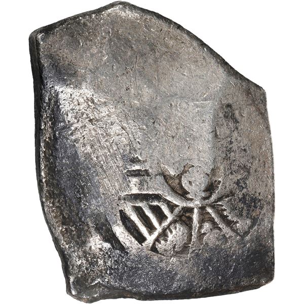 MEXICO, Mexico City, cob 8 reales, Louis I or Philip V, assayer not visible, style of 1725-33.