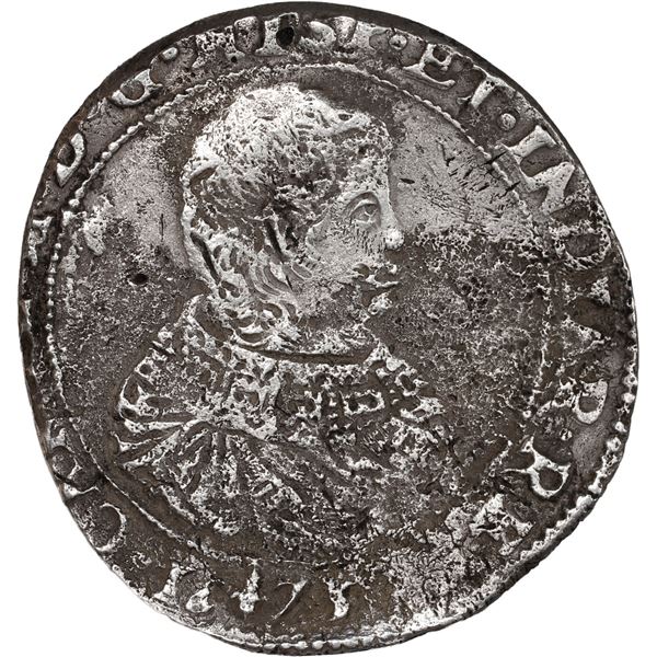 NETHERLANDS (Spanish), Flanders, portrait ducatoon, Charles II, 1673.