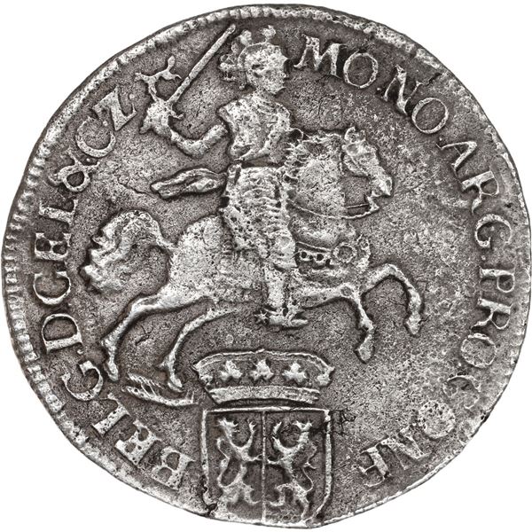 NETHERLANDS (United), Gelderland, "rider" ducatoon, 1730.