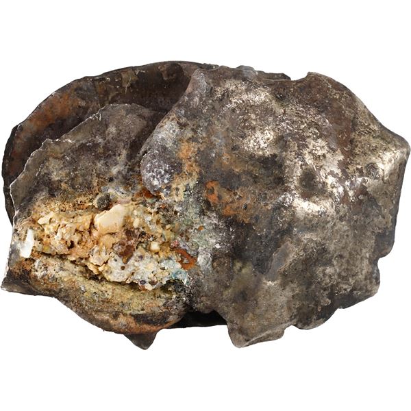 SPANISH COLONIAL, various mints, clump of four small cobs and one encrusted small cob (five coins to