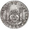 Image 1 : MEXICO, Mexico City, pillar 8 reales, Philip V, 1743 MF.