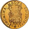 Image 2 : CHILE, Santiago, gold bust 4 escudos, Ferdinand VI, 1750/5 J, NGC MS 60 / La Luz (Shipwreck Blue Lab