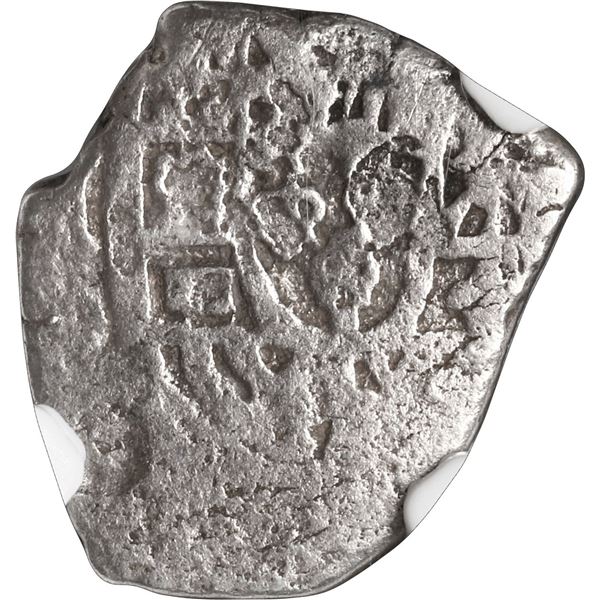 MEXICO, Mexico City, cob 1 real, (1724) D, rare, NGC VG details / sea salvaged (Shipwreck Blue Label