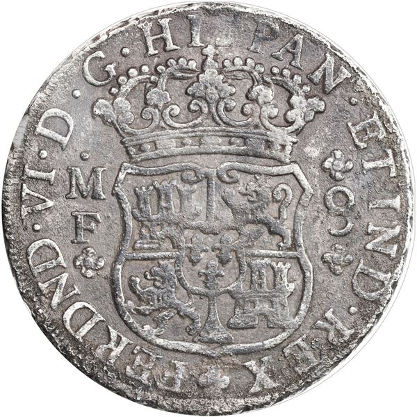 MEXICO, Mexico City, pillar 8 reales, Ferdinand VI, 1747 MF.