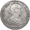 Image 1 : MEXICO, Mexico City, bust 8 reales, Charles III, 1773 FM, mintmark and initials facing inward.