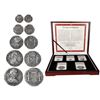 Image 1 : SPANISH COLONIAL, various mints, complete denomination set of ½-1-2-4-8 reales busts, Charles III, 1