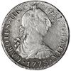 Image 1 : MEXICO, Mexico City, bust 8 reales, Charles III, 1773 FM, mintmark and initials facing rim.