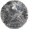Image 1 : SPAIN, Madrid, bust 4 reales, Charles IV, 1795 MF, NGC VF details / sea salvaged (Shipwreck Blue Lab