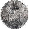 Image 2 : SPAIN, Madrid, bust 4 reales, Charles IV, 1795 MF, NGC VF details / sea salvaged (Shipwreck Blue Lab