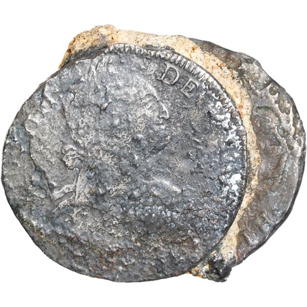 SPANISH COLONIAL, mints uncertain, clump of two bust 8 reales, Charles IV, dates not visible assayer