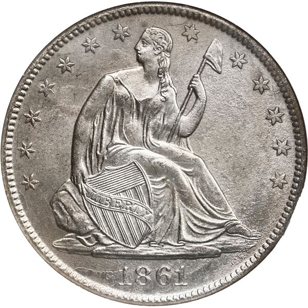 UNITED STATES, New Orleans mint, Seated Liberty half dollar, 1861-O, Confederate States issue (die W